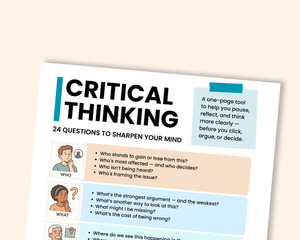 Ask better questions: the simplest way to sharpen your thinking post feature image